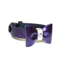   Hello Kitty Embossed Purple Bow Bracelet Women 