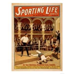  Sporting Life Boxing Theatrical Play Poster Giclee 