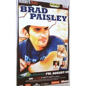  Brad Paisley Poster   Concert Flyer