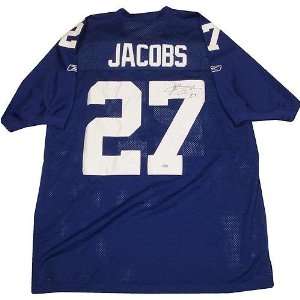  Brandon Jacobs Authentic Giants Blue Home Jersey Sports 