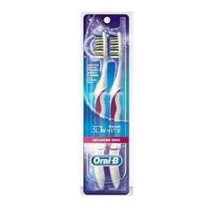  Oral B 3D White Advanced Vivid Pulsar Toothbrush Soft 2PK 