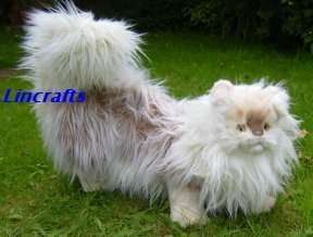 NEW Plush walking tabby Persian Cat from Hansa Toy.  