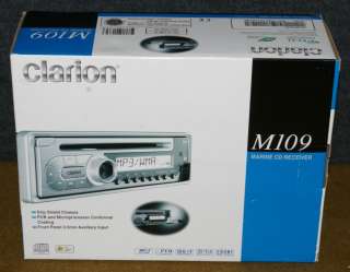 CLARION M109 MARINE CD RECEIVER /WMA BOAT AUDIO EQUIPMENT   NEW IN 