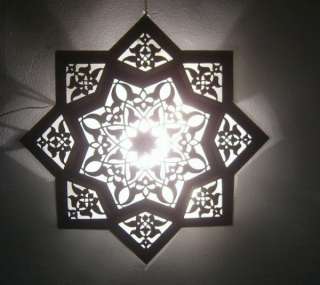 Moroccan Star Flush Mount Ceiling Light Fixture Lamp  
