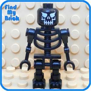 C345 Lego Skeleton Warrior Minifigure   Black EK42 NEW  