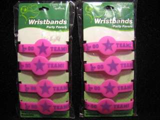 Theme Cheerleading / Something To Cheer 8 Pink & Purple Wristbands by 