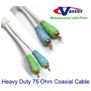    Speaker Coaxial Cable, Two RCA Cable 75 Ft / 23 M Electronics