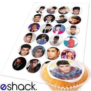  Malik 1 (one) Direction Edible Cake Toppers (Birthday Cupcake Topper 