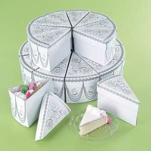  Wedding Cake Slike Treat Favor Boxes   20 pcs Health 