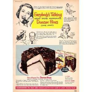  Duncan Hines Cake Mixes 1952 Original Vintage 