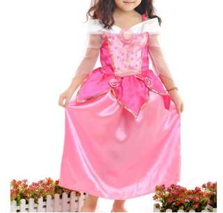 New Disney Princess SLEEPING BEAUTY Girls Costume Dresses Pink Size 3 