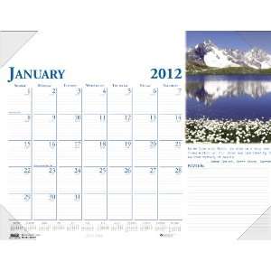  House of Doolittle Earthscapes Desk Pad Calendar, 12 