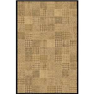   5624.53 Reflections Calico Beige Checkered Rug Furniture & Decor