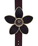  Lucky Brand Watch, Womens Brown Leather Strap 16 