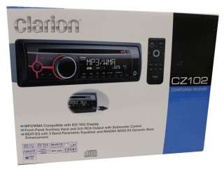 NEW CLARION CZ 102 In Dash CD/ Car Stereo Player AUX Audio Receiver 