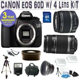 BRAND NEW CANON EOS 60D w/ CANON 18 55 IS LENS + CANON 55 250 IS LENS 