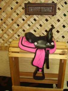 Youth Western Show Saddle Horse Tack Pony Mini Pink  
