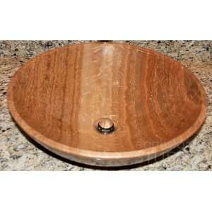 Wood Grain Natural Marble Bathroom Vessel Sink