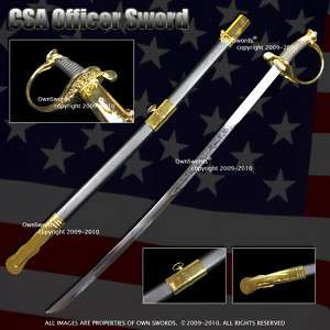 CSA Confederate Cavalry Officer Sword Civil War Saber  