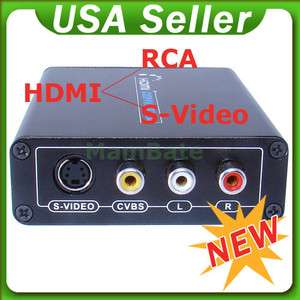 HDMI 1080P to 3RCA Audio Composite S video Output Converter Adapter 