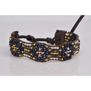  Chan Luu Lapis and Mixed Nugget Cuff Bracelet BS 2554 