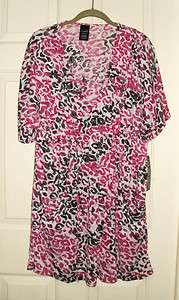 New Womens Burnout Tunic SwimSuit Cover Up Dress Poly/Rayon Knit 