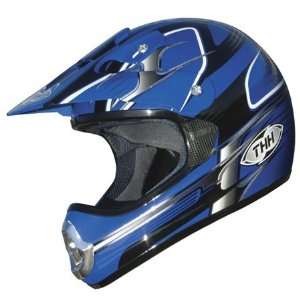  THH TX 11 Youth Multi Full Face Helmet Medium  Blue Automotive