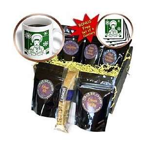   Christmas   Green Caroler   Coffee Gift Baskets   Coffee Gift Basket