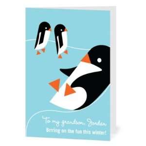  Christmas Greeting Cards   Penguins At Play By Eleanor 