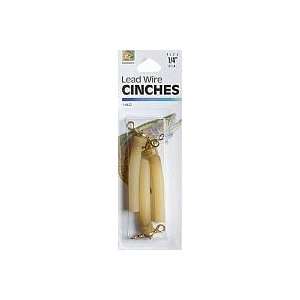  LEAD CINCHES 1/4^ AMBER 3PK