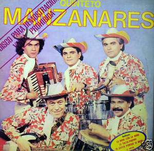 QUINTETO MANZANARES cumbia ARGENTINA NM PRO LP  