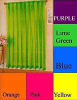 Bright Colored Sheer Sheers Pair Pairs Curtain Curtains  