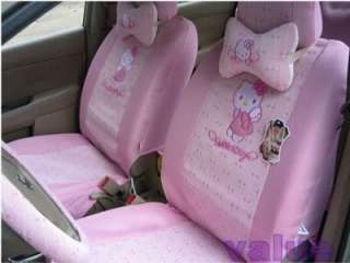 New Hello Kitty Cute Car Seat Covers 16pcs Pink