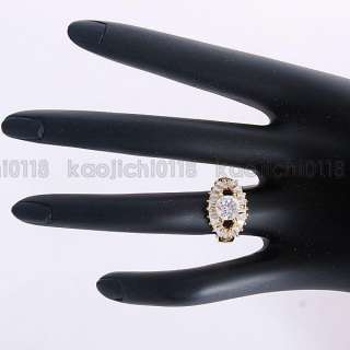  18K Gold Plated Clear CZ Cute Ring ML0817  