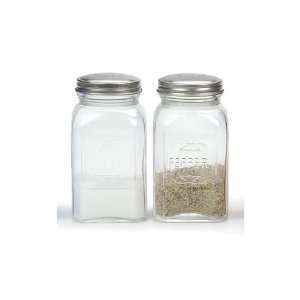 Clear Retro Salt & Pepper Shakers 1 Clear Retro Salt & Pepper Shakers 