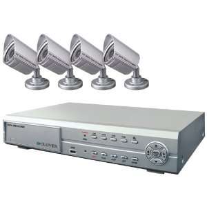  CLOVER PAC0410 4 CHANNEL DVR WITH 4 DAY/NIGHT OUTDOOR 