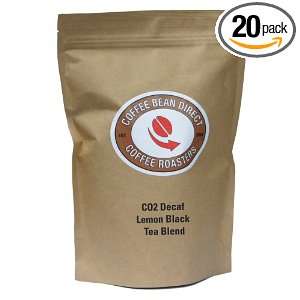 Coffee Bean Direct Co2 Decaf Black Tea Blend, Lemon, 1 Pound (Pack of 