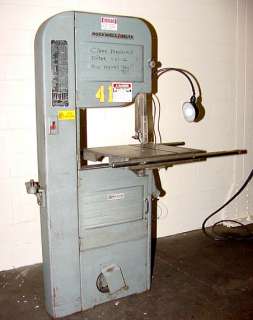 20 Thrt 12 H Rockwell Delta 28 365 VERTICAL BAND SAW  