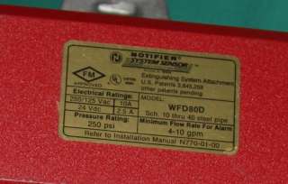 System Sensor WFD80D Water flow detector waterflow WFD  