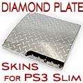 DIAMOND PLATE SKIN for PS3 SLIM Playstation 3 system  
