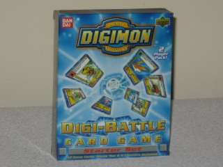 NEW DIGIMON DIGI BATTLE STARTER SET CARD GAME FIRST EDITION 2 PLAYER 