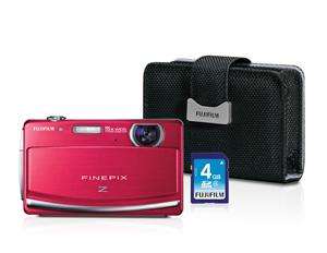 FujiFilm FinePix DIGITAL CAMERA 14MP 2GB SDHC Card RED BUNDLE Editing 