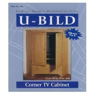  Corner Tv Cabinet, Plan No. 864 (Woodworking Project Paper 