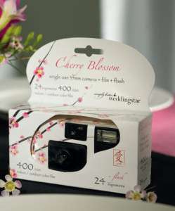 15)Cherry Blossom Disposable Wedding Cameras Summer  
