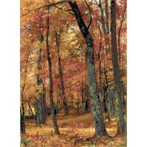   Forest Interior Landscape Counted Cross Stitch Kit 