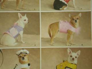 Small Dog Clothes pattern Simplicity 2393 Dinky Dogs  