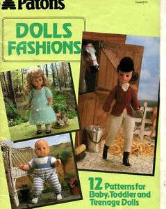 Knitting Pattern Barbie Doll Clothes Ballerina 3 sizes  