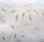 ETCHED LEAF Decorative Window Door Glass Film Clings  