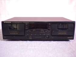 Pioneer Stereo Dual Double Cassette Deck CT W404R  