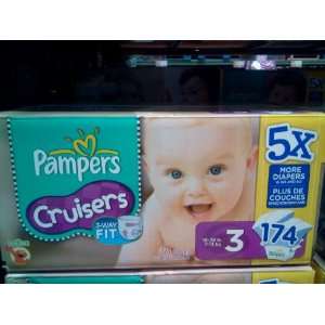  Pampers Cruisers 174 Ct Size 3 